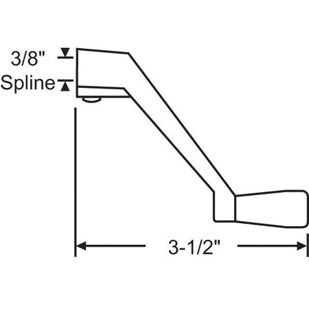 Strybuc Crank Handle Aluminum 37-212